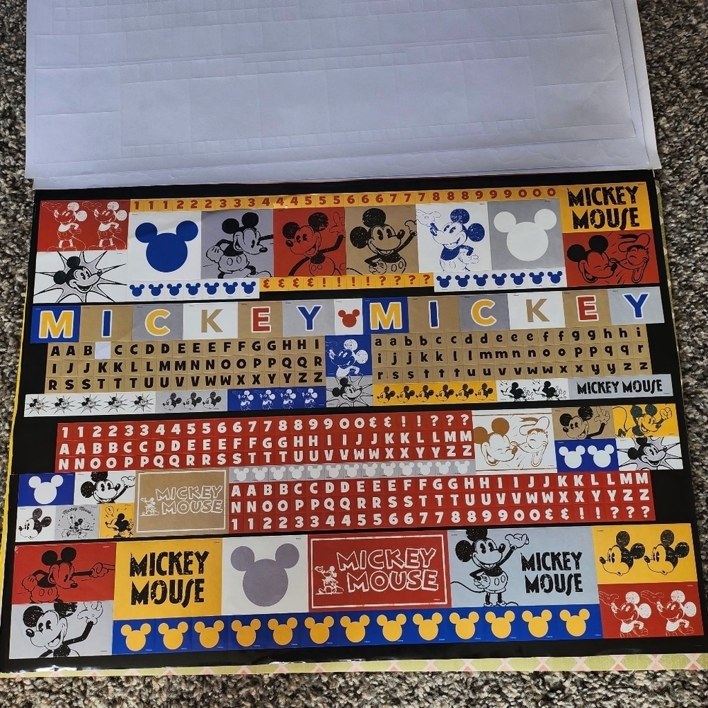 RARE Mickey Mouse 90 Years Of Magic Giant Sticker Activity Pad 1000 Stickers - Picture 8 of 11